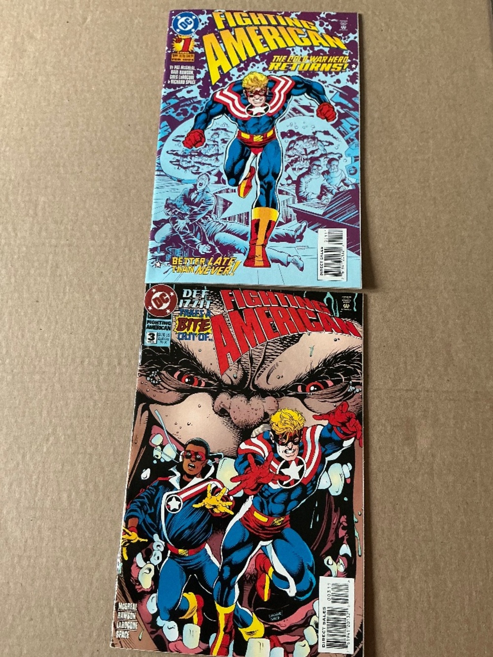 DC Comics Fighting American #1 and #3 1994
